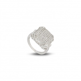 White Gold Diamond Dress Ring